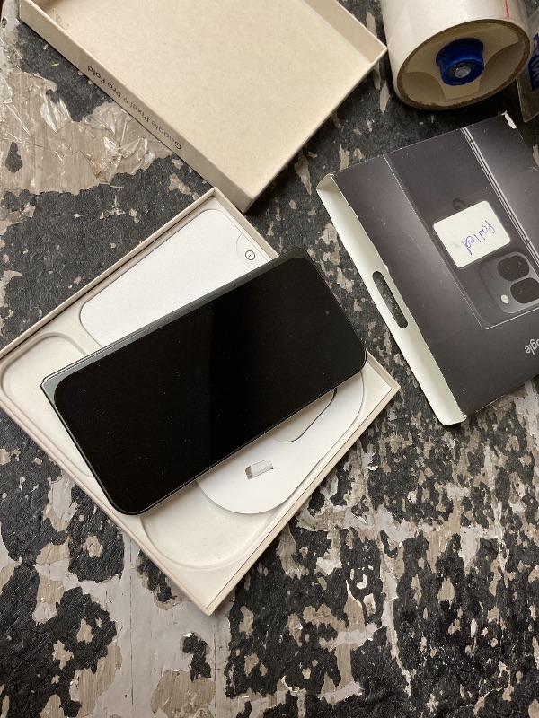 Photo 1 of Google Pixel 9 Pro Fold - Unlocked Android Smartphone with Gemini - Advanced Triple Rear Camera System - Foldable Display - Hands-Free Video - Obsidian - 256 GB