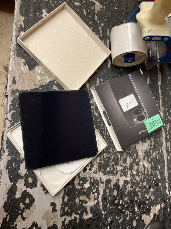 Photo 1 of Google Pixel 9 Pro Fold - Unlocked Android Smartphone with Gemini - Advanced Triple Rear Camera System - Foldable Display - Hands-Free Video - Obsidian - 256 GB