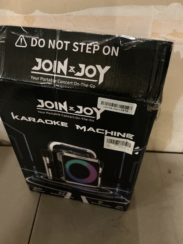 Photo 1 of Portable Karaoke Machine, with 2 Wireless Microphones & LED Lights