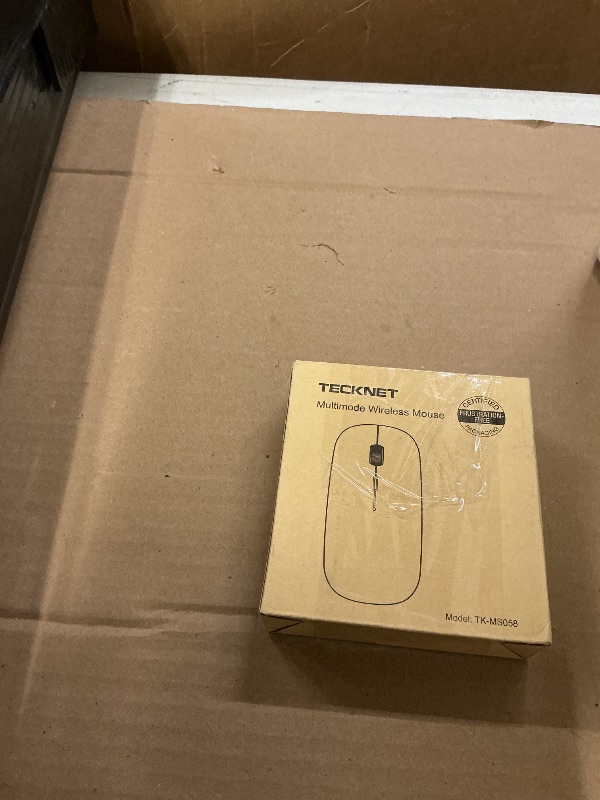 Photo 1 of TECKNET Bluetooth Wireless Mouse, Rechargeable Silent Portable Computer Mouse, 6 Adjustable DPI, Dual Mode (Bluetooth 5.2/3.0 and 2.4G USB Receiver) for Laptop, iPad, MacBook, PC, Desktop, Android