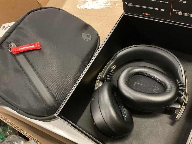 Photo 1 of Skullcandy Aviator 900 ANC Wireless Over-Ear Bluetooth Headphones, THX Spatial Audio with Head Tracking, Adaptive Noise Cancelling, Up to 60 Hours Battery, Microphone for iPhone Android - Tortoise