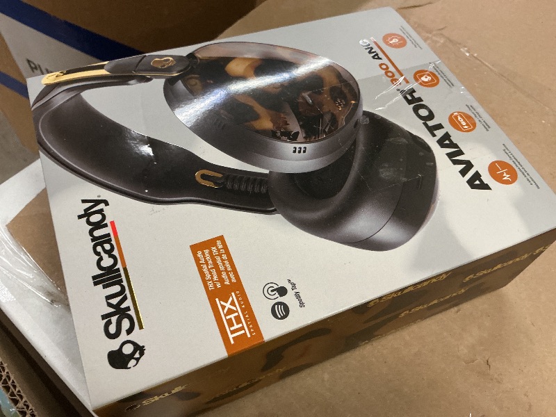 Photo 1 of Skullcandy Aviator 900 ANC Wireless Over-Ear Bluetooth Headphones, THX Spatial Audio with Head Tracking, Adaptive Noise Cancelling, Up to 60 Hours Battery, Microphone for iPhone Android - Tortoise