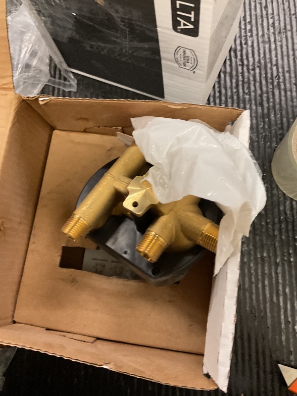Photo 1 of Delta Faucet R22000 MultiChoice Universal Valve 3-Setting 6-Setting Custom Shower Integrated Diverter Rough, Custom Shower Valve Kit, Brass Construction, R22000-WS (Screwdriver Stops Included)