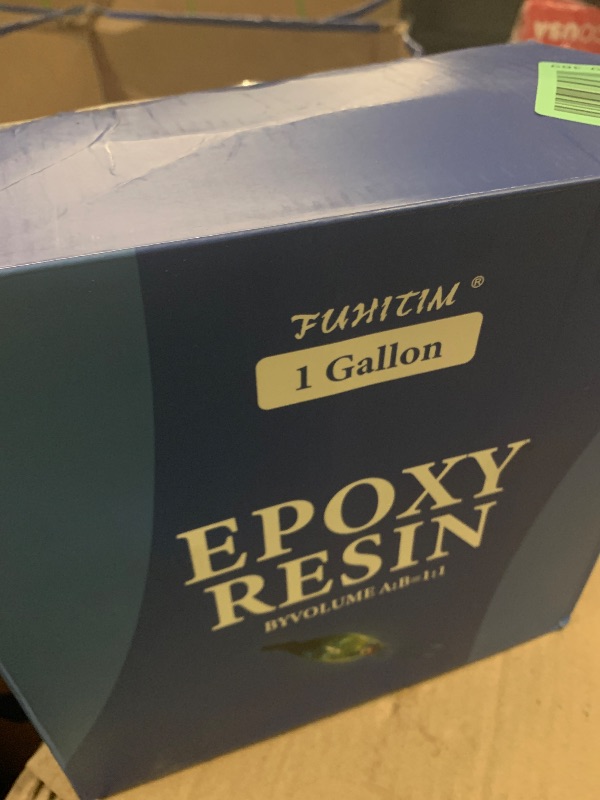Photo 1 of Epoxy Resin 1 Gallon - Crystal Clear Epoxy Resin Kit - Self-Leveling, High-Glossy, No Yellowing, No Bubbles, Perfect for Crafts, Table Tops, DIY 1:1 Ratio