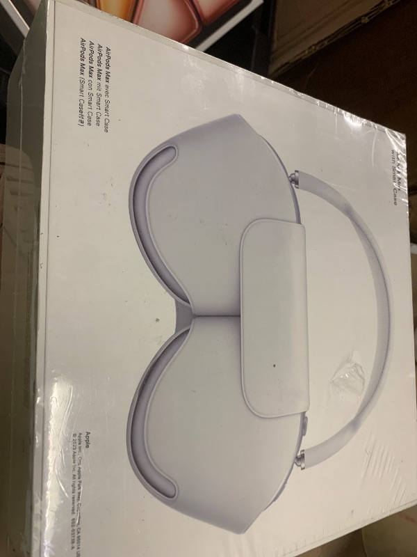Photo 1 of Apple AirPods Max Wireless Over-Ear Headphones, Active Noise Cancelling, Transparency Mode, Personalized Spatial Audio, Dolby Atmos, Bluetooth Headphones for iPhone – Silver