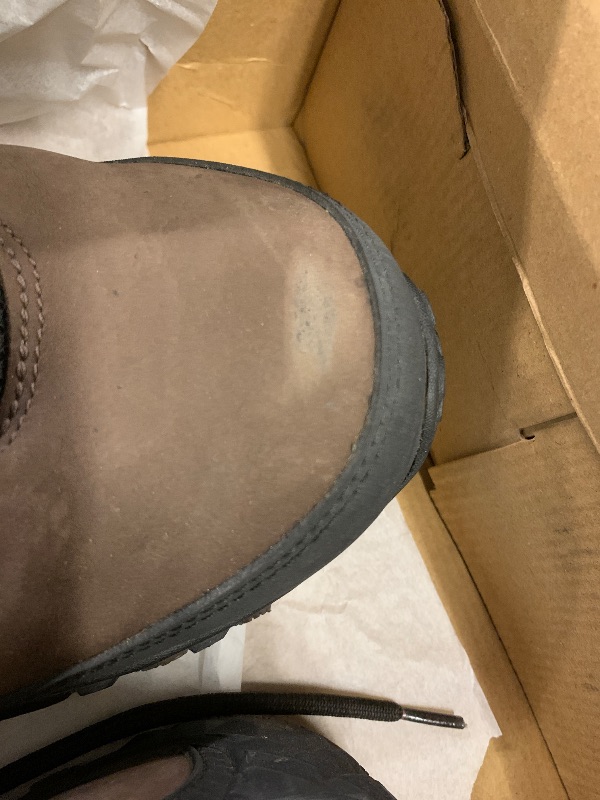 Photo 1 of Merrell Men's Chameleon Flux Leather Waterproof Carbon Fiber Industrial Shoe, Brown, 10