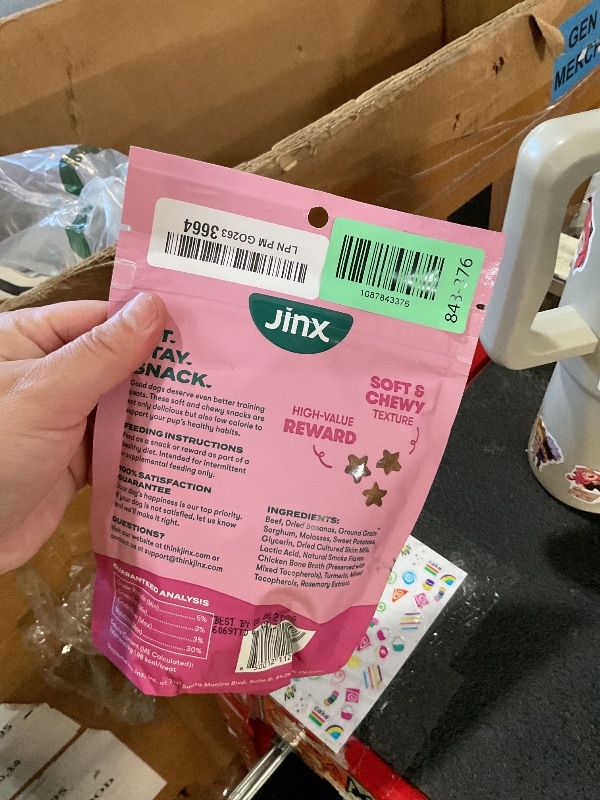 Photo 1 of ***STOCK PHOTO FOR REFERENCE ONLY, EXP 3/8/28***Jinx Dog Training Treats, Bite-Sized Training Treats for Dogs, Beef, 4oz