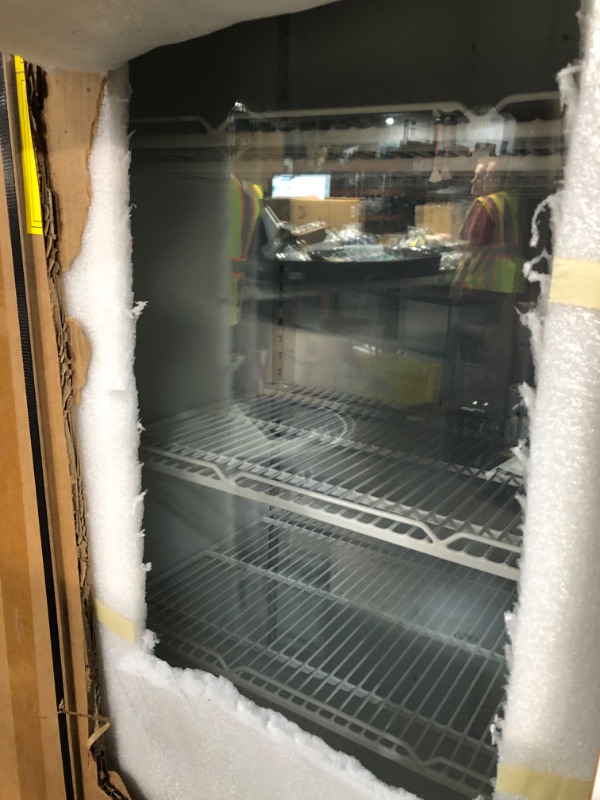 Photo 1 of ***TRUCK OR TRAILER PICKUP***LCEKY Beverage Cooler Commercial Refrigerator Glass Door Display Refrigerator with LED Light,Shelves, Display Commercial Beverage Refrigeratorfor Restaurant Cafe Bar Store (Black 15.2 Cu.Ft.)