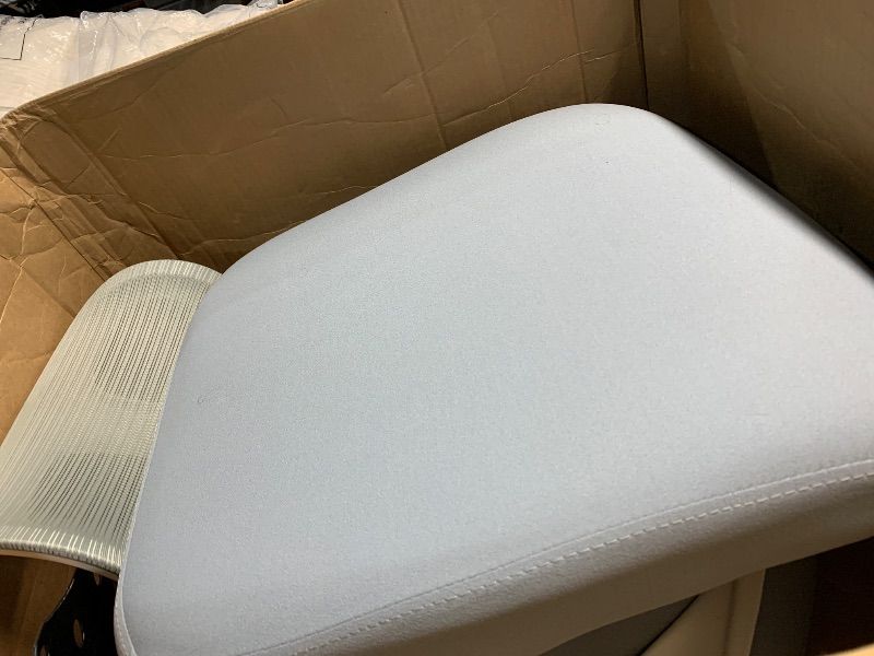 Photo 1 of *****MINOR DAMAGE****
Home Office Desk Chairs, Ergonomic Office Chair with Lumbar Support & 3D Headrest, Computer Desk Chair with Flip-up Armrests, Perfect for Office or Study, Gray/Gold