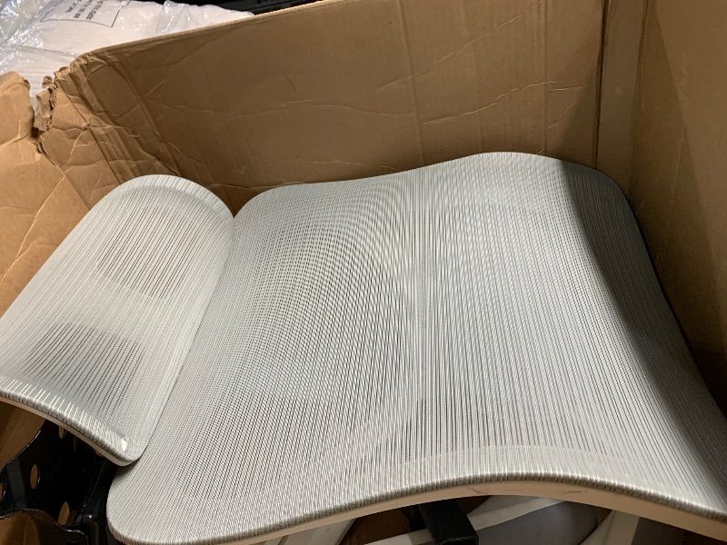 Photo 1 of *****MINOR DAMAGE****
Home Office Desk Chairs, Ergonomic Office Chair with Lumbar Support & 3D Headrest, Computer Desk Chair with Flip-up Armrests, Perfect for Office or Study, Gray/Gold