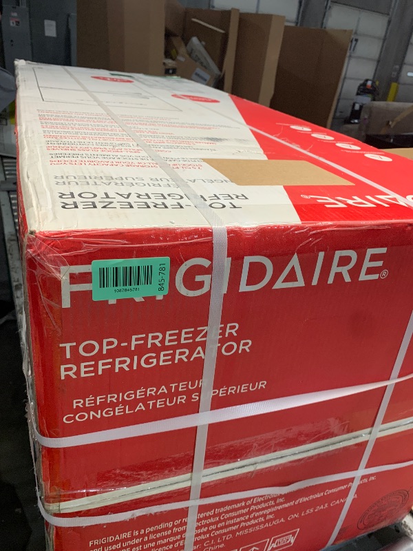 Photo 1 of ***FACTORY SEALED***Frigidaire, 2 Door Apartment Size Refrigerator/Freezer Combo, 7.5 cu ft, Platinum Series, Stainless, 23" D x 21.5" W x 55.5" H