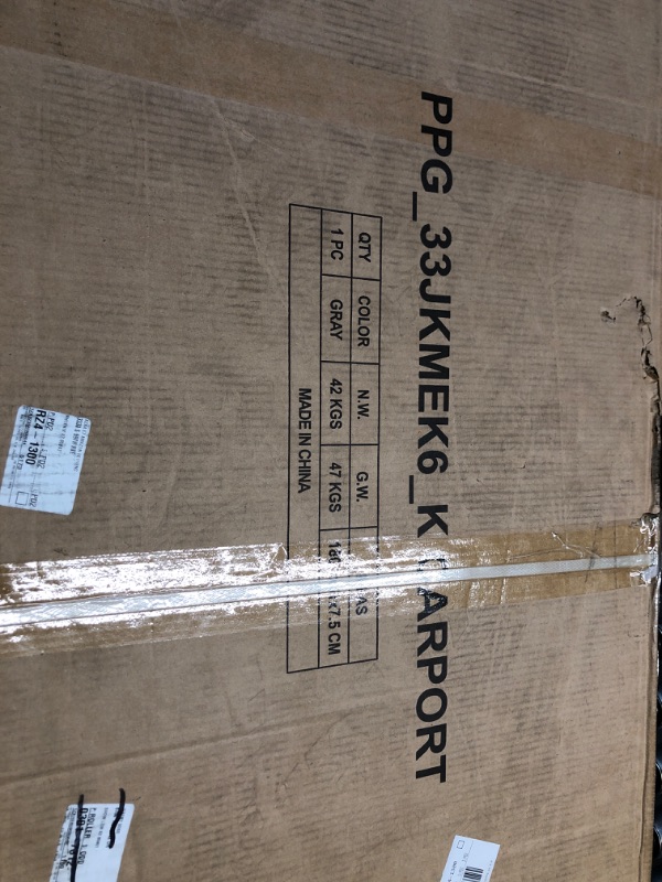 Photo 1 of ***PARTIAL SET - PRICE ADJUSTED*** GarveeLife 20'X30'x12' Metal Carport for Multiple Vehicles, Steel Car Ports 2 of 11 boxes