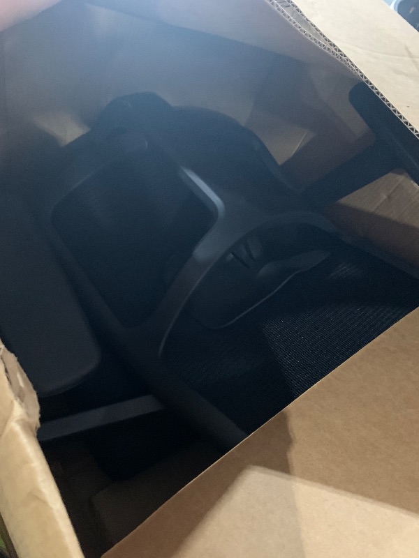 Photo 1 of ***PARTS ONLY MISSING PART THAT CONNECTS LEGS***
HON Ignition 2.0 Mid?Back Ergonomic Office Chair, Mesh Task Seating with Lumbar Support, Advanced Synchro?Tilt, Height and Width Adjustable Arms, Black Frame, Black