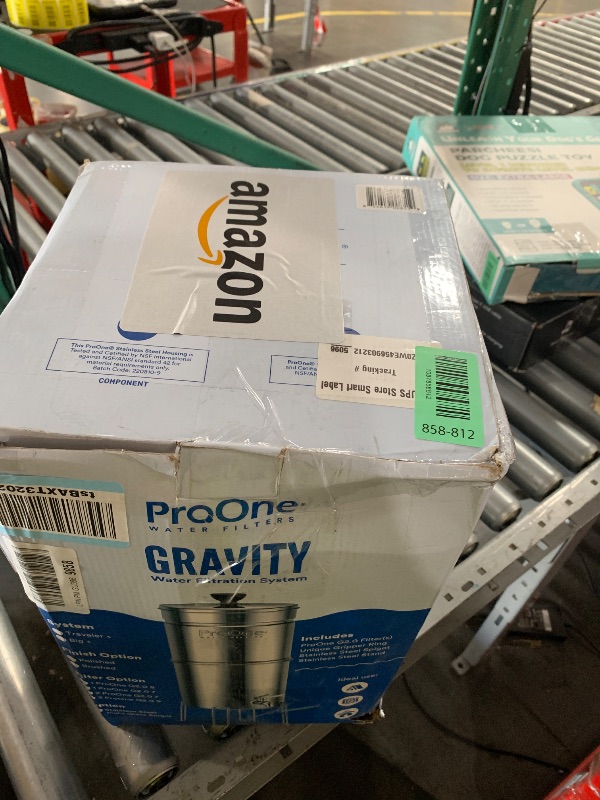 Photo 1 of **Parts Only** ProOne Big+ Gravity Water Filter System High Capacity Countertop Stainless Steel Water Filter Dispenser IAPMO Certified to Reduce Lead, Total PFAS, Microplastics, Chlorine Taste & Odor, 3 Pack Filter