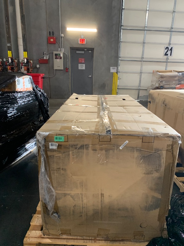 Photo 1 of * TRUCK OR TRAILER PICK UP, Stock Photo for Refeence * Signature Design by Ashley Faux Leather Power Reclining Sofa, Slate