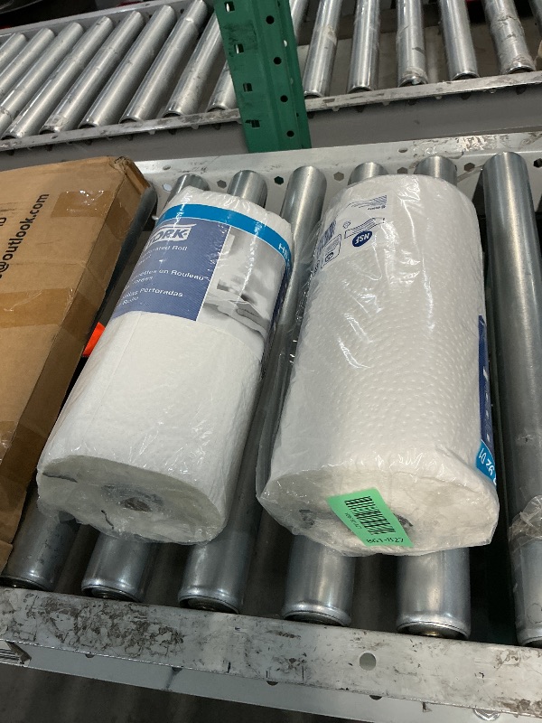 Photo 1 of ***PACK OF TWO***Tork Handi-Size Perforated Roll Towel White, Certified Compostable, 30 x 120 Towels, HB9201
