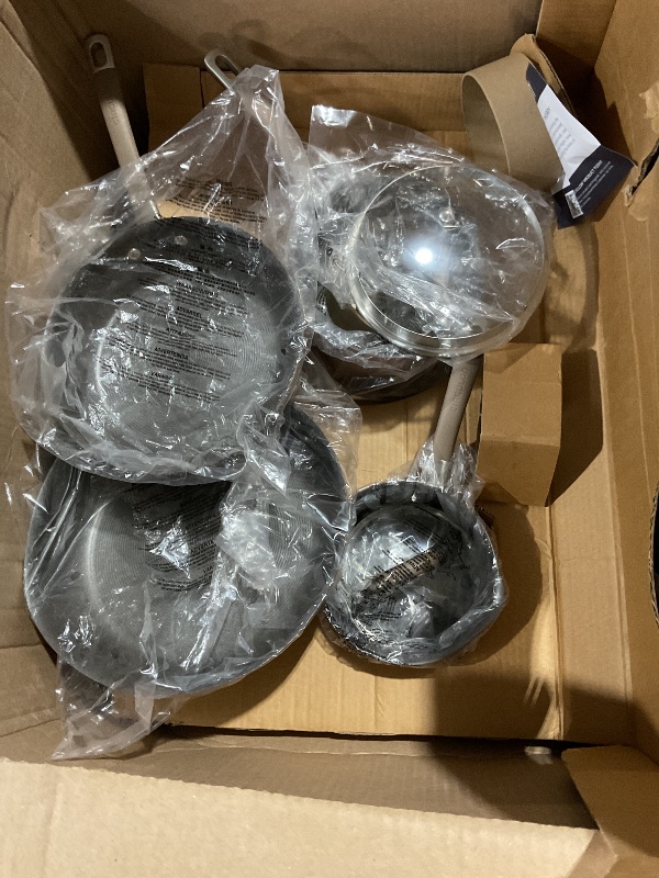 View 4 of ** PARTS ONLY PARTIAL SET, MISSING LIDS AND OTHER PIECES**
Circulon Premier Professional 12-Piece Cookware Set, Bronze