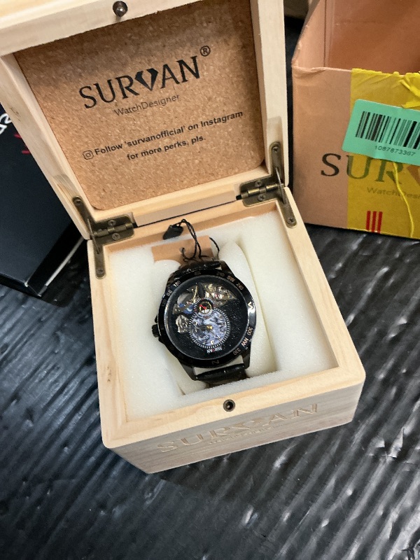 Photo 1 of **FOR PARTS ONLY**(NON FUNCTIONAL)
SURVAN WatchDesigner Men's Automatic Mechanical Watch