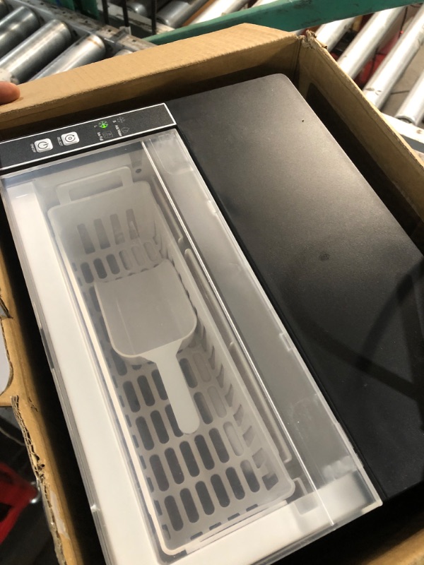 Photo 1 of **FOR PARTS, NONFUNCTIONAL**Countertop Ice Makers Machine, Portable Ice Machine Producing 9 Ice Cubes Within 6 Mins, Bullet Ice Available in Two Sizes(S/L), Compact Mini Ice Maker Appliance for Home Kitchen Camping (Comet)