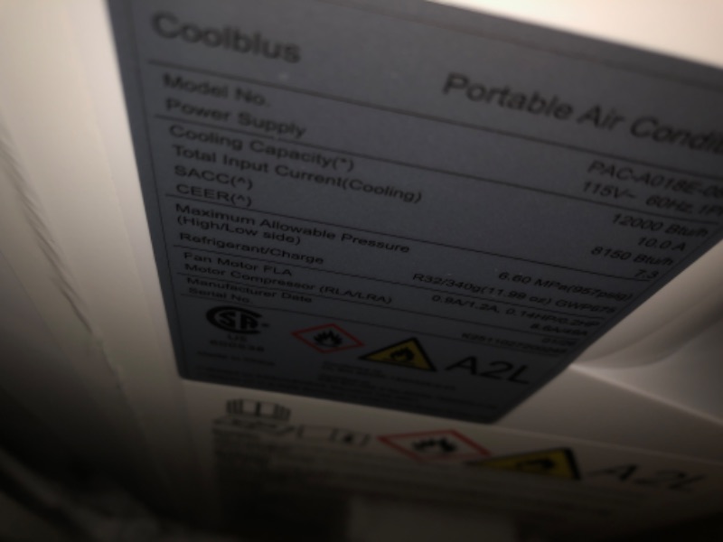 Photo 1 of 14000 BTU Portable Air Conditioners, Wi-Fi Smart Portable AC Unit, Cools Up to 700 Sq.Ft, 3-in-1 Cool/Dehumidify/Fan with Remote Control, 360° Wheels for Bedroom/Large Room ***ALLOW UPRIGHT FOR 24 Hrs BEFORE USE***