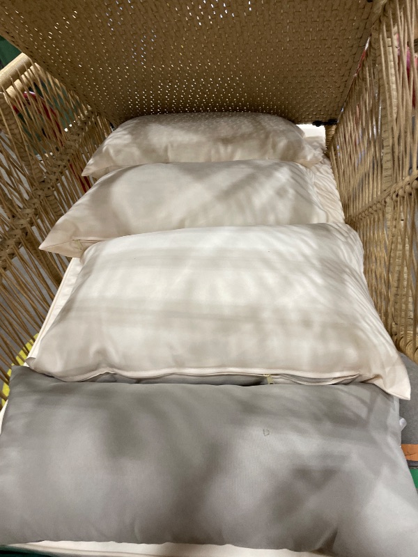 Photo 1 of *STOCK PHOTO FOR REFERENCE ONLY*TRUCK/TRAILER PICKUP ONLY*HAPPYGRILL Outdoor Wicker Daybed, Rattan Patio Couch Sofa Bed with Armrests, Cushions & Pillows, Boho 2-Seater Lounge for Porch, Backyard, Garden, Poolside (1) ** FOR PARTS ONLY **