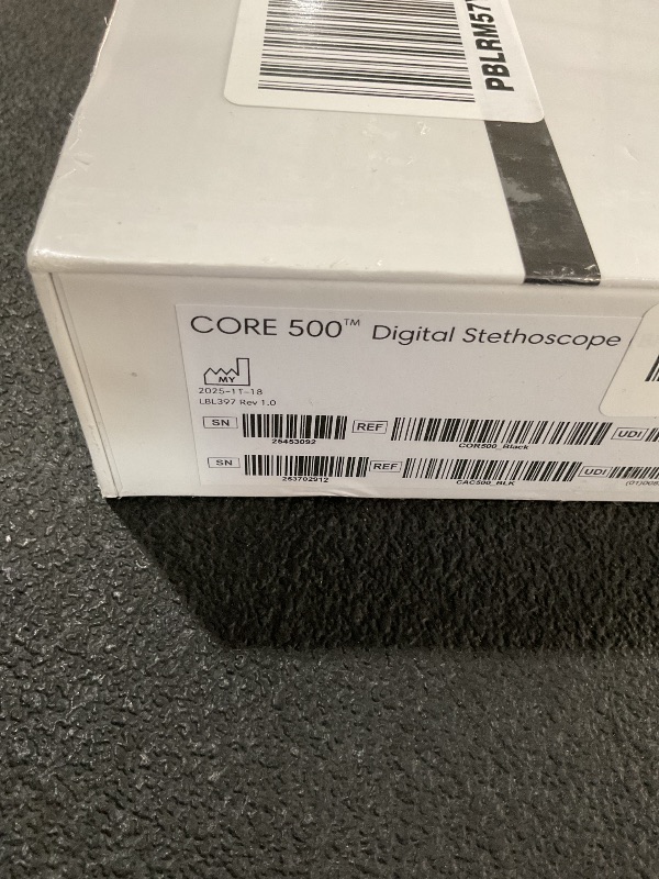 Photo 1 of ***FACTORY SEALED***
Eko CORE 500™ Digital Stethoscope — 40x Amplification, Active Noise Cancellation, 3-Lead ECG, FDA-Cleared AI with Eko+, Full-Color Display, Reimbursement Eligible — Matte Black, COR503-BLK