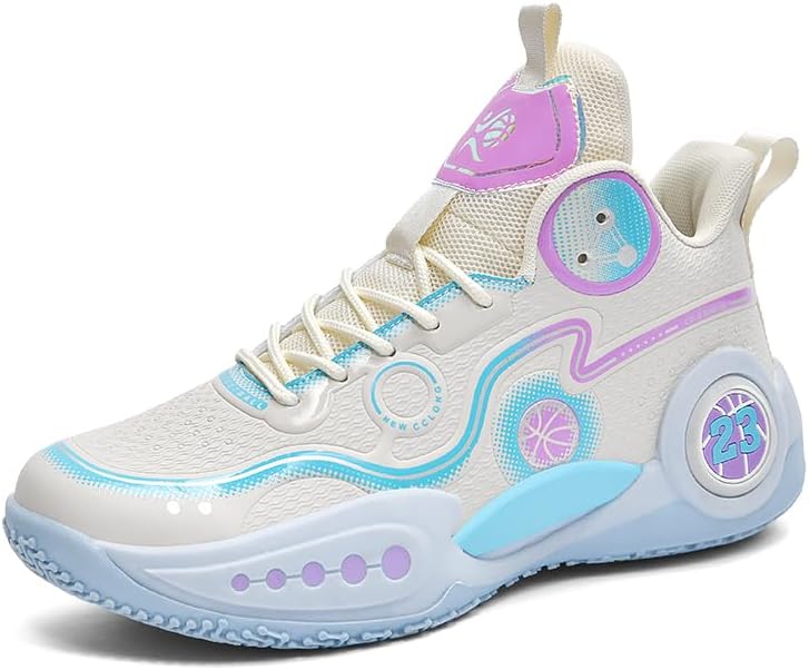 Photo 1 of ***STOCK IMAGE FOR REFERENCE***
Jevaloo Boy's Basketball Shoes Lightweight Fashion Sneakers