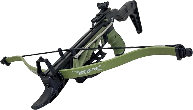 Photo 1 of ***STOCK IMAGE FOR REFERENCE***
ManKung 80 lbs Self Cocking Cobra Style Pistol Crossbow w/ 3 Bolts - Multi Style - Composite Bow - Made in Taiwan