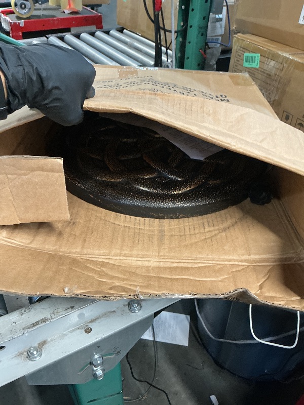 Photo 1 of ** missing parts **BACKYARD EXPRESSIONS PATIO · HOME · GARDEN 911554 21 Pound Umbrella Base, Bronze