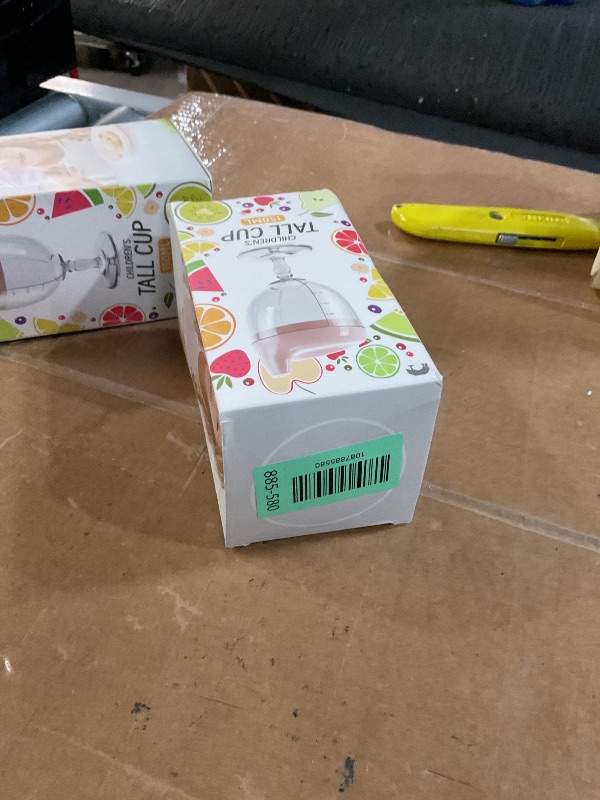 Photo 1 of ***STOCK IMAGE FOR REFERENCE, ONLY 1 CUP***
Irenare Baby Wine Sippy Cup Plastic Goblet Cup No Spill Wine Glass Baby Sippy Goblet Glass Beverage Mug Milk Bottle with Lid for Kids