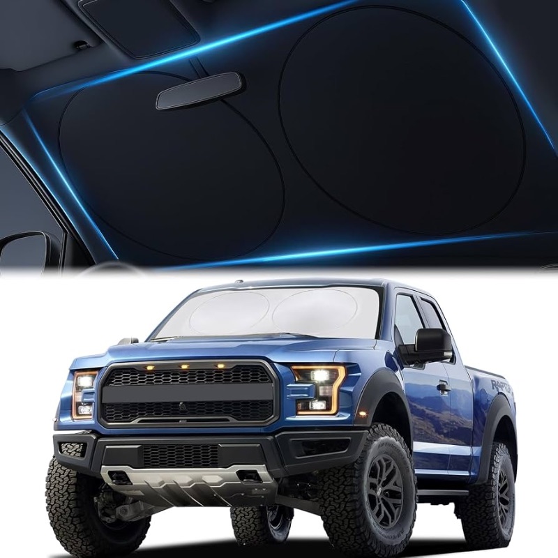 Photo 1 of ***stock photo use as reference **Magnelex Car Windshield Sunshade | Innovative No-Light-Pass Technology for Maximum Protection | Foldable Sun Shade Keeps Your Vehicle Cool | Fit for Cars, Trucks, and SUVs | X-Large (65.7 x 36.4 in)