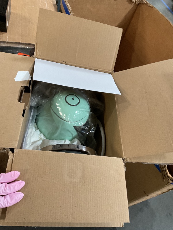 Photo 1 of ***MINOR DAMAGE***SMEG 50's Retro Style Electric Water Kettle with Automatic Shutoff, Removable Base, and Water Indicator, KLF03PBUS, Pastel Green