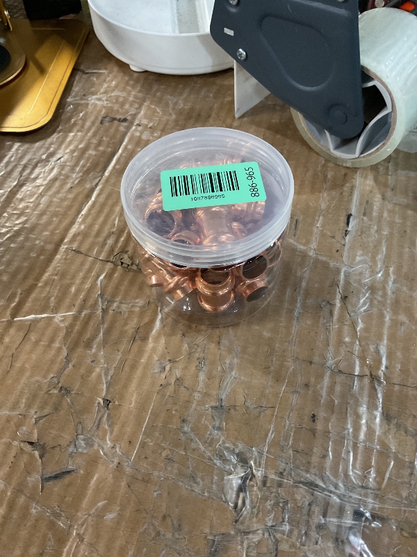 Photo 1 of (Znkiok®15 Pack)1/2" Press Copper Fittings Zero Lead,1/2 Inch Press Coupling With Stop For Copper Tube Connection,UPC,NSF/ANSI61 Certified.