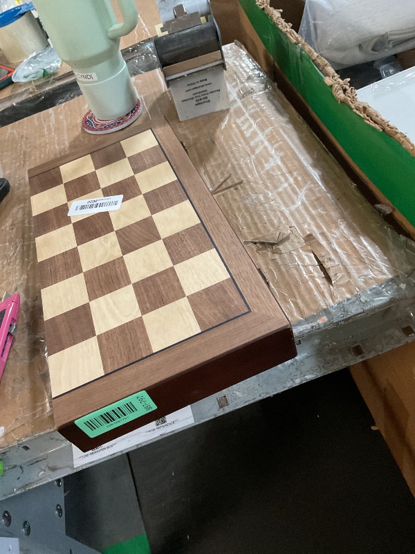 Photo 1 of ***MISSING PARTS*** Missing One Pawn
Magnetic Wooden Chess Set for Adults Kids 15'' Chess Board with Handmade Pieces, Folding Portable Travel Unique Chess Sets Game for Tournament Professional Beginner