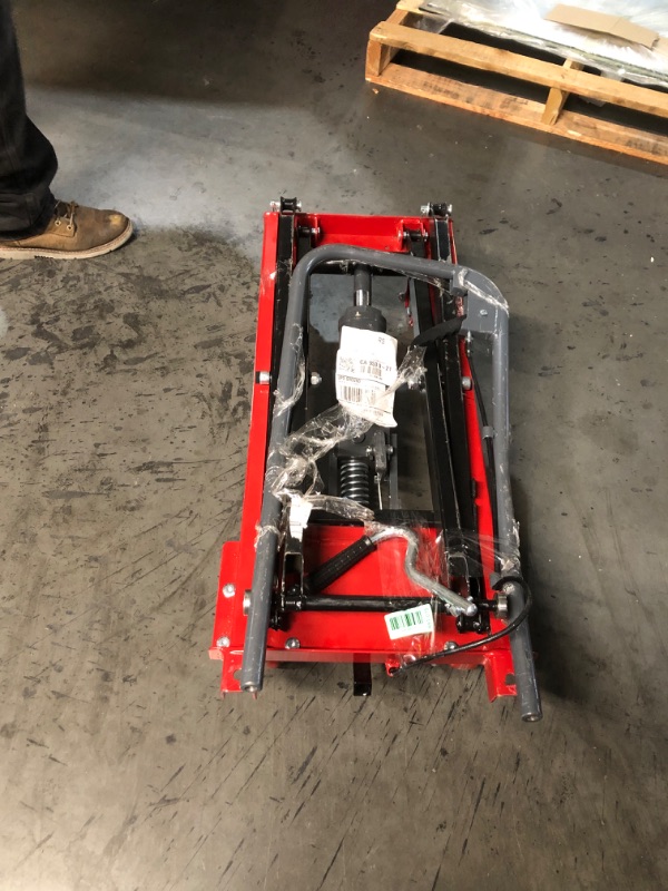 Photo 1 of ***missing tabletop***Hydraulic Scissor Lift Table Cart, 500 lb. Cap, 27.75" L x 17.75" W, 8.25" - 28.5" H, for Warehouse & Workshop Material Handling, Pake Handling Tools (Premium 500lbs Lift Cart)