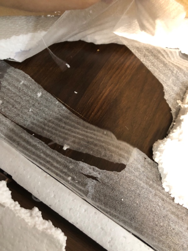 Photo 1 of ***minor damage while inspecting product***TV Stand for Living Room up to 80 Inch TVs Entertainment Center Walnut 71"