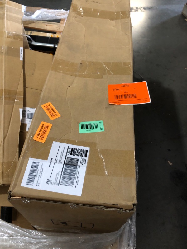 Photo 1 of ***TRUCK/TRAILER PICKUP ONLY***MMS Foldable Hydraulic Material Lift Winch Stacker, 450 Lbs 35.8" Max Lift w/ 9" Wheels 360° Swivel Casters, Pallet Truck Dolly, Fork Lift Table Cart, Pallet Jack, Removable Platform, Adjustable Forks