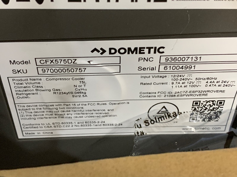 Photo 1 of ***FACTORY SEALED***Dometic CFX5 75 Liter Dual Zone Portable Refrigerator and Freezer, AC/DC