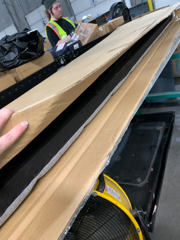 Photo 1 of ***MISSING PARTS***

Lucid Mid-Rise Upholstered Headboard - Diamond Tufted - Padded Polyester - Adjustable Height from 34” to 46” - Easy Assembly - Bed Frame or Wall Mount - Sturdy - Stone - King / Cal King Size