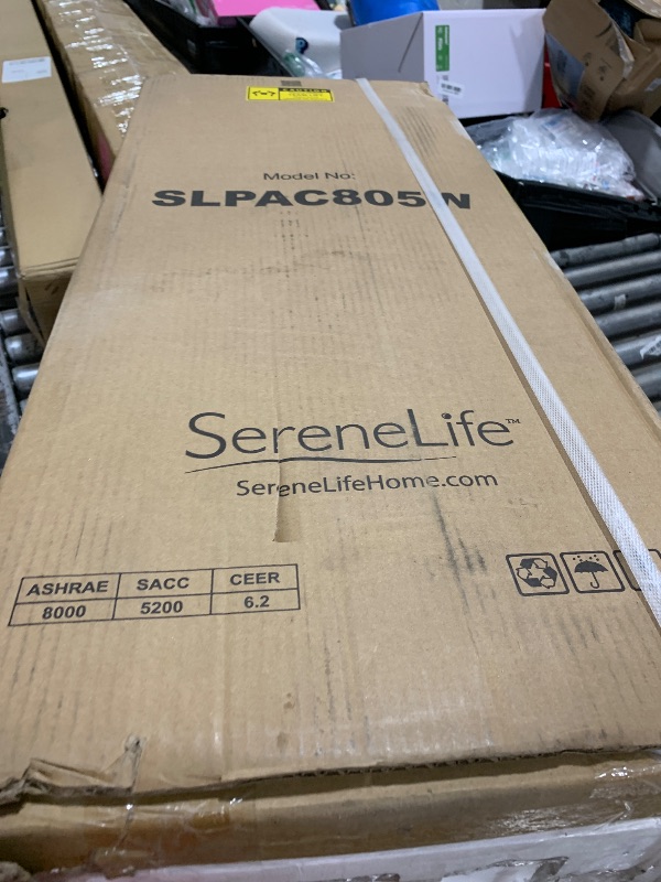 Photo 1 of SereneLife Small Air Conditioner Portable 8,000 BTU with Built-in Dehumidifier - Portable AC unit for rooms up to 350 sq ft - WiFi app + Remote Control, Window Mount Exhaust Kit