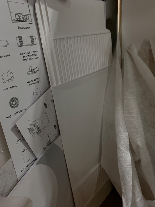 Photo 1 of DREAME X60 Max Ultra Complete Robot Vacuum and Mop, Ultra-Thin Design, 35,000Pa Suction, Self Emptying&Refilling, Mop Self-Cleaning, 280+ Obstacle Avoidance, White
