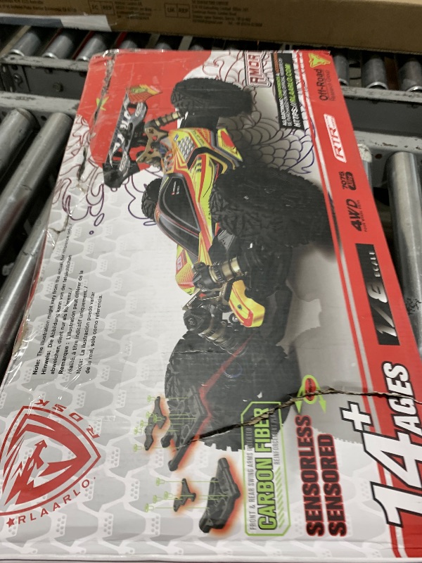 Photo 1 of AMORIL RLAARLO 1/8 Dragon Knight Electric Brushless RC Car for Adults with 80km/h,4X4 RTR Off-Road Buggy,Hobby Racing Competition Grade, Charger and Battery Excluded