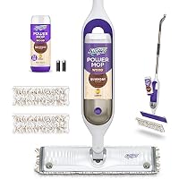 Photo 1 of Swiffer PowerMop Wood Mop Kit for Wood Floor Cleaning, Quickdry Solution with Lemon Scent, Mopping Kit Includes PowerMop Wood, 2 Mopping Pad Refills