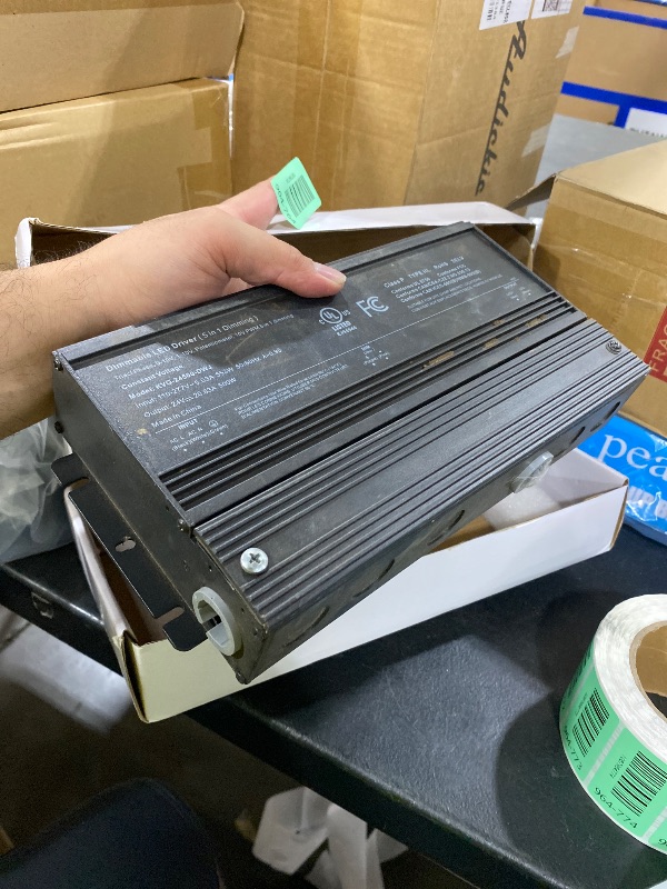 Photo 1 of 24V 500W Dimmable LED Driver – Smooth Flicker Free Dimming – TRIAC, 0-10V, Phase Cut, & 10V PWM – Compatible with Lutron and Leviton Dimmer Switches, UL Listed, Class 2, 100-277V AC – 2.5A DC