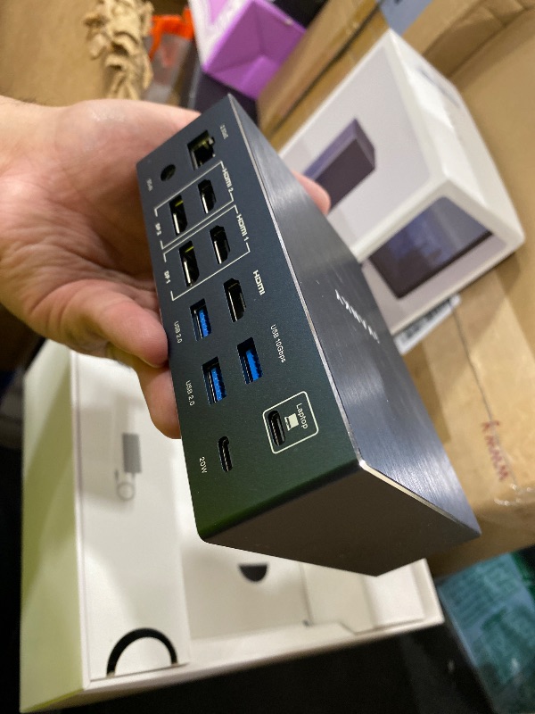 Photo 1 of iVANKY 20-in-1 DisplayLink Docking Station 3 Monitor for Window and MacBook Pro/Air, Triple 4K@60Hz Display for M5/M4/M3/M2/M1 MacBook/Windows, 180W Power, 2.5GbE, HDMI, DP, 10Gbps, Driver Needed