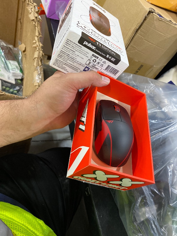 Photo 1 of Pulsar Gaming Gears X2 Crazylight Wireless Gaming Mouse, Ultra Lightweight 1.27 oz (36g), Optical Switch, 32000 DPI, 750 IPS, XS-1 Sensor, 8k Compatible (Mini, Black, T1 Edition)