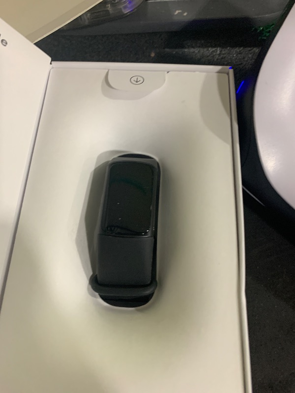 Photo 1 of Fitbit Charge 6 Fitness Tracker with Google Apps - Heart Rate on Exercise Equipment - 3-Month Google Health Premium Membership Included - Health Tools - Obsidian/Black - Small&Large Bands Included
