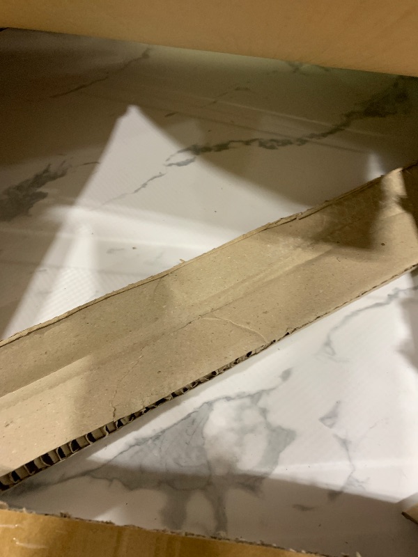 Photo 1 of CKB 60x30 Inch Shower Base with Carrara Marble White Look, Right Drain Single Threshold Shower Pan, Acrylic Fiberglass Reinforced Non-Slip Alcove Tray with Integrated Flange
