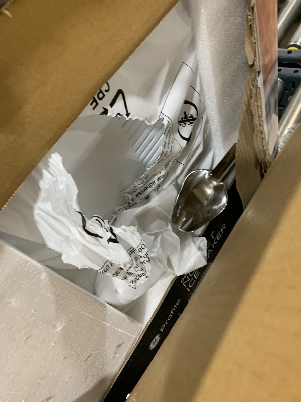Photo 1 of GE Profile Opal 2.0 Ultra Nugget Ice Maker with .75 Gallon Side Tank and Scale Inhibiting Filter, Scoop Included, 38 lbs in 24 Hours, Pellet Ice Machine with WiFi & Smart Connected, Stone White