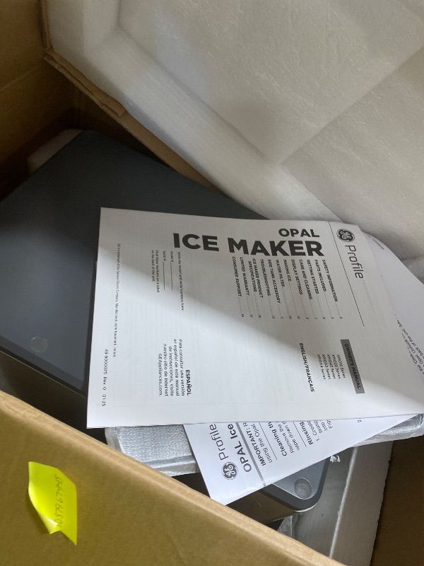 Photo 1 of GE Profile Opal 2.0 Ultra Nugget Ice Maker with Scale Inhibiting Filter, Scoop Included, 38 lbs in 24 Hours, Pellet Ice Machine with WiFi & Smart Connected, Stainless Steel